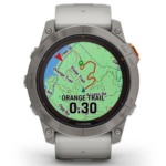 Умные часы Garmin Fenix 7X Pro Sapphire Solar Fog Gray Orange 010-02778-15