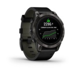 Умные часы Garmin EPIX Pro (Gen 2) Carbon Gray Black Leather Band 47mm 010-02803-30