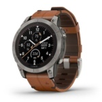 Умные часы Garmin Fenix 7 Pro Sapphire Solar Titanium Grey Brown 010-02777-30