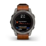 Умные часы Garmin Fenix 7 Pro Sapphire Solar Titanium Grey Brown 010-02777-30