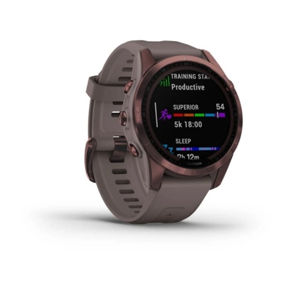 Умные часы Garmin Fenix 7S Sapphire Solar Dark Bronze 010-02539-29