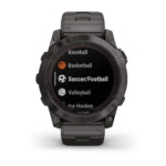 Умные часы Garmin FENiX 7X Pro Sapphire Solar Carbon Gray Titanium Band  010-02778-30