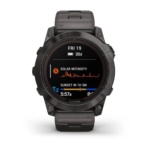 Умные часы Garmin FENiX 7X Pro Sapphire Solar Carbon Gray Titanium Band  010-02778-30