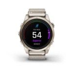 Умные часы Garmin Epix Pro (Gen 2) Sapphire Edition 42 mm Soft Gold Nylon 010-02802-20
