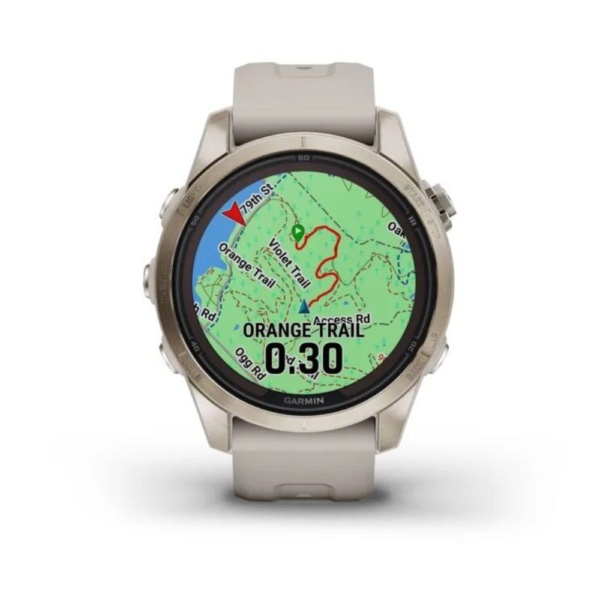 Умные часы Garmin Fenix 7S Pro Sapphire Solar Soft Gold 010-02776-15