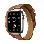 Apple Watch Series 9 Hermes 41 mm Attelage Double Tour Gold
