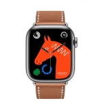Apple Watch Series 9 Hermes 41mm ремешок Simple Tour цвета Gold