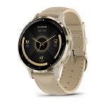 Часы Garmin Venu 3S Soft Gold French Gray Leather 010-02785-55