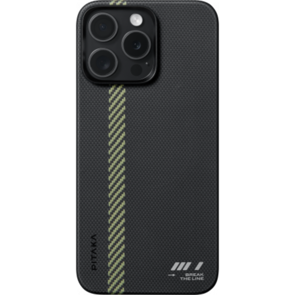 Чехол Pitaka Fusion Weaving MagEZ 5 для iPhone 15 Pro Max, Break the Line