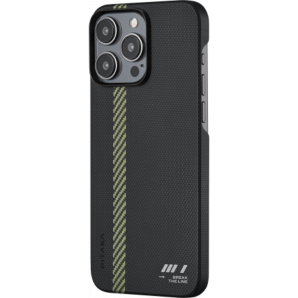 Чехол Pitaka Fusion Weaving MagEZ 5 для iPhone 15 Pro Max, Break the Line