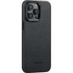 Противоударный чехол Pitaka MagEZ Pro 4 для iPhone 15 Pro, черно-серый, кевлар