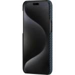 Чехол Pitaka MagEZ Case 4 для iPhone 15 Pro, черно-синий, кевлар