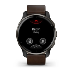 Умные часы Garmin Venu 2 Plus Black  Leather Band 010-02496-15