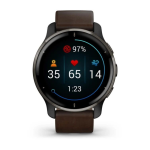 Умные часы Garmin Venu 2 Plus Black  Leather Band 010-02496-15