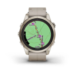 Умные часы Garmin FENIX 7S Pro Sapphire Solar Soft Gold Limestone Leather Band 010-02776-30