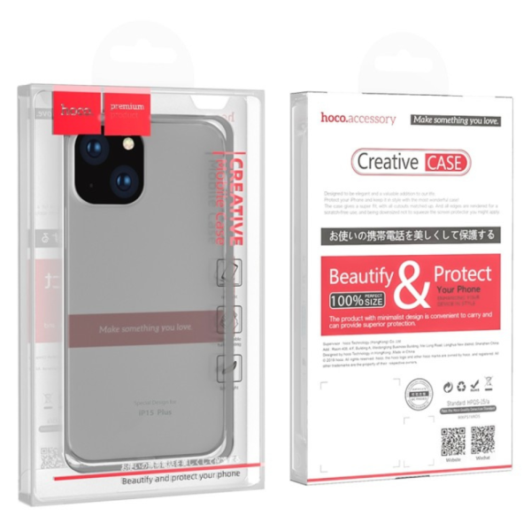 Силиконовый чехол Hoco для iPhone 15