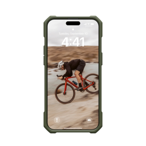 Чехол UAG Essential Armor для iPhone 15 Pro Max с MagSafe, оливковый (Olive Drab)