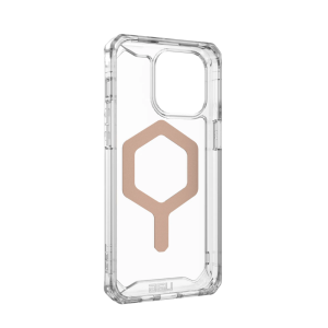 Чехол UAG Plyo для iPhone 15 Pro с MagSafe, прозрачный/розовое золото (Ice/Rose Gold)