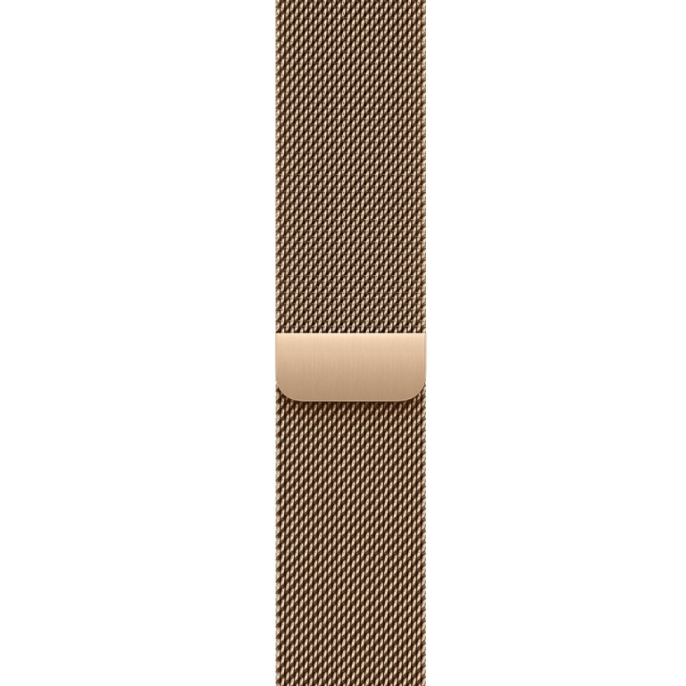 Apple Watch Series 10 Gold Titanium Case with Gold Milanese Loop2
