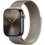Apple Watch Series 10 Natural Titanium Case with Natural Milanese Loop2