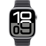 Apple Watch Series 10 Silver Aluminum Case with Black Magnetic Link1