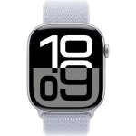 Apple Watch Series 10 Silver Aluminum Case with Blue Cloud Sport Loop1