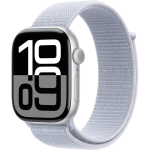Apple Watch Series 10 Silver Aluminum Case with Blue Cloud Sport Loop3