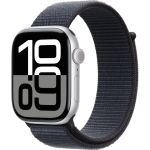 Apple Watch Series 10 Silver Aluminum Case with Ink Sport Loop3