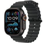 Apple Watch Ultra 2 49mm Black Titanium Case with Black Ocean Band3