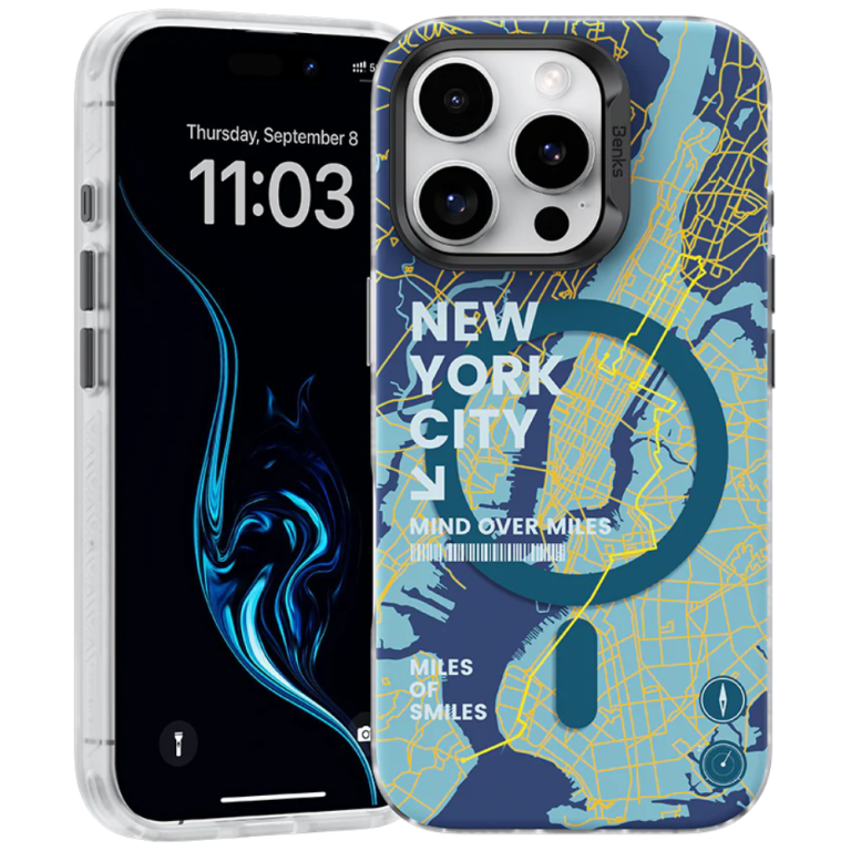 Benks Magnetic City Case iPhone 16 Pro New York3