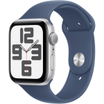 Смарт-часы Apple Watch SE (2024) GPS 44mm Silver Aluminium Case with Denim Sport Band S/M