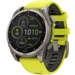 Часы Garmin FENIX 8 47mm Solar Sapphire Titanium Yellow 010-02906-21
