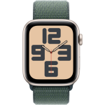 Смарт-часы Apple Watch SE (2024) GPS 44mm Starlight Aluminium Case with Lake Green Sport Loop — изображение 2