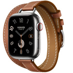 Apple Watch Series 10 Hermes 42 mm Attelage Double Tour Gold