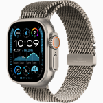 Apple Watch Ultra 2 49mm Natural Titanium Case with Natural Titanium Milanese Loop1