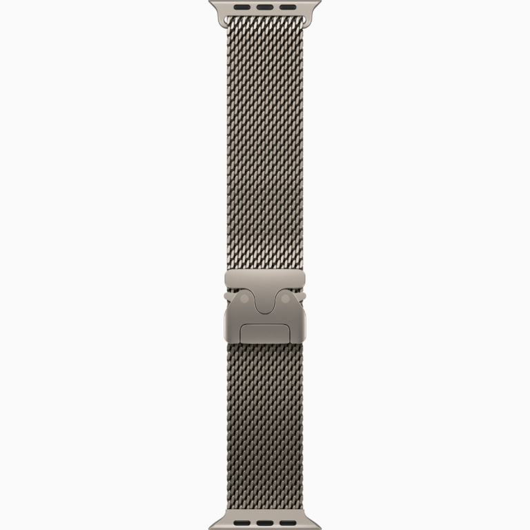 Apple Watch Ultra 2 49mm Natural Titanium Case with Natural Titanium Milanese Loop2