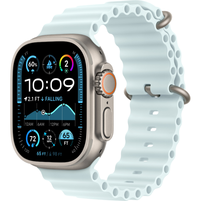 Apple Watch Ultra 2 Natural itanium Case with Ocean Band9