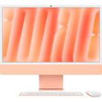 Моноблок Apple iMac 24″ 2024, M4 8C CPU, 8C GPU/24GB/512GB, Standard glass, Orange Z1E8000N0 Русская раскладка