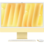 Моноблок Apple iMac 24″ 2024, M4 10C CPU, 10C GPU/32GB/512GB, Standard glass, Yellow Z1EL000DT Русская раскладка