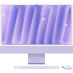 Моноблок Apple iMac 24″ 2024, M4 10C CPU, 10C GPU/16GB/512GB, Standard glass, Purple Z1EU000EQ Русская раскладка