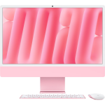 Моноблок Apple iMac 24″ 2024, M4 10C CPU, 10C GPU/16GB/1TB, Standard glass Pink Z1ES000DD Русская раскладка