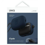 Чехол из полиуретана Uniq CLYDE для AirPods Pro 2 синий/темно серый — изображение 3
