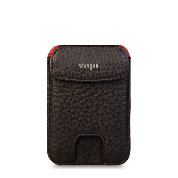 Магнитный картхолдер VAJA V-Mag Mini Top, черный, цвет черно красный (Black and Rosso) — изображение 1