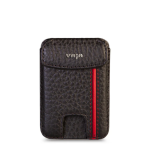 Магнитный картхолдер VAJA V-Mag Mini Top, черный, цвет черный с красной полосой (GTR Black and Rosso)