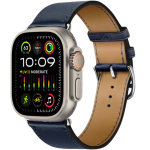 Apple Watch Hermes Ultra 2 49mm тёмно-синяя кожаная классика