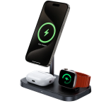 Беспроводная зарядка Benks W16 3 в 1 15W ченый — изображение 2