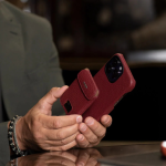 Магнитный картхолдер VAJA V-Mag Mini Wallet, желтовато-коричневый (Pull Up Camel) — изображение 4