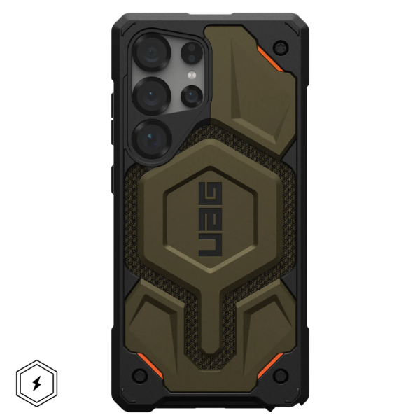 Чехол UAG Monarch PRO для Samsung Galaxy S25 Ultra с MagSafe, зеленый  кевлар — изображение 2