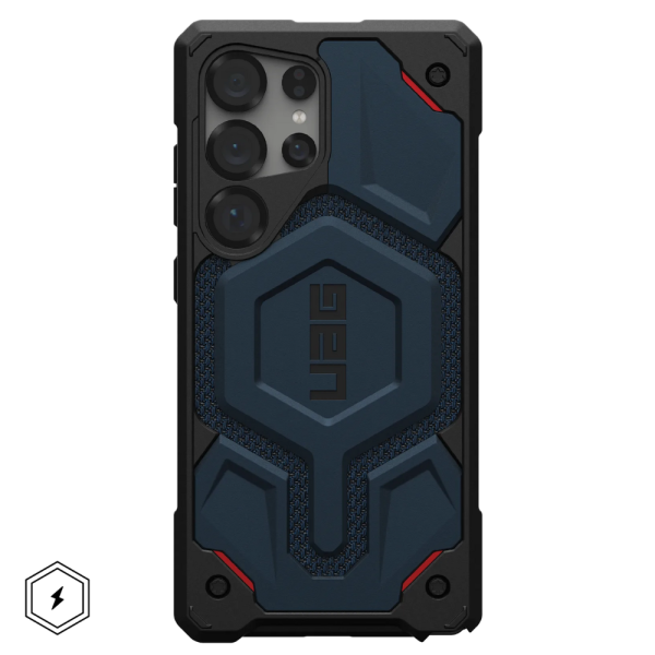 Чехол UAG Monarch PRO для Samsung Galaxy S25 Ultra с MagSafe, синий кевлар — изображение 2