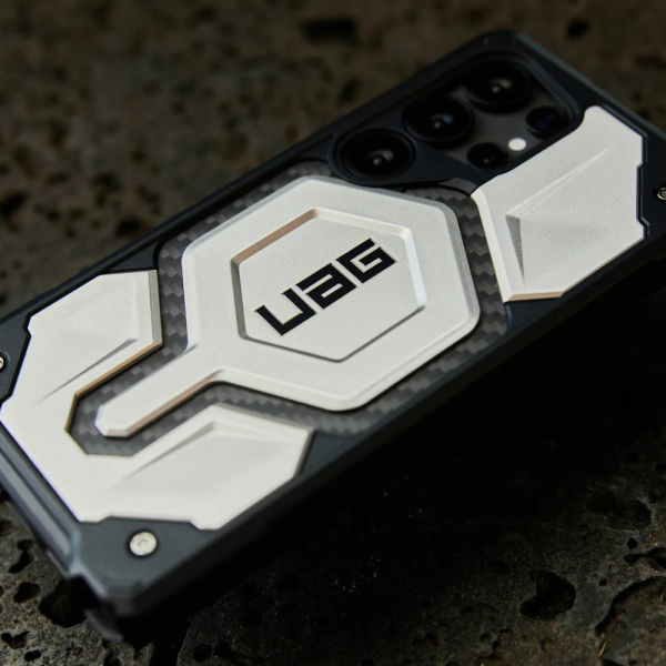 Чехол UAG Monarch PRO для Samsung Galaxy S25 Ultra MagSafe, карбон — изображение 6